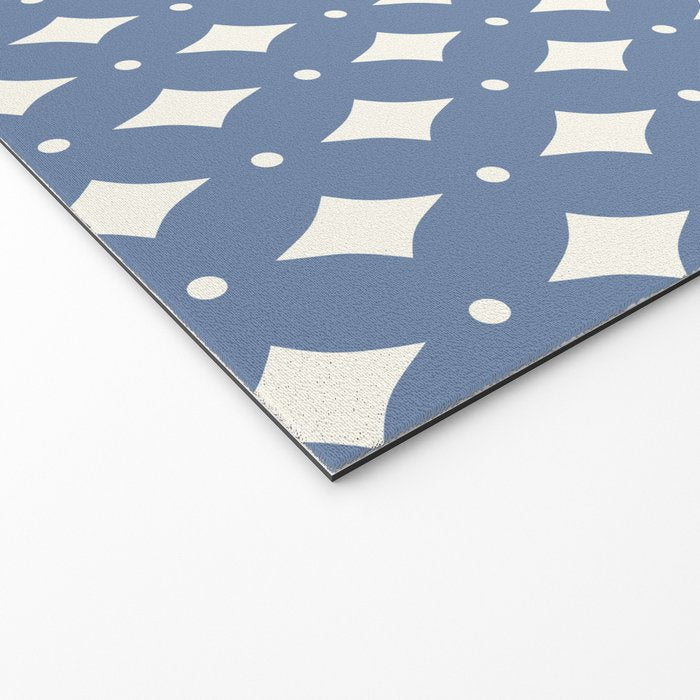 Vintage Stars V Blue Welcome Mat Gallery Image 2
