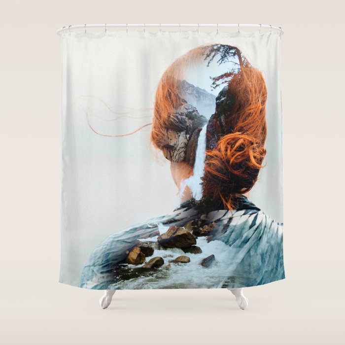 waterfall Shower Curtain Gallery Image 1
