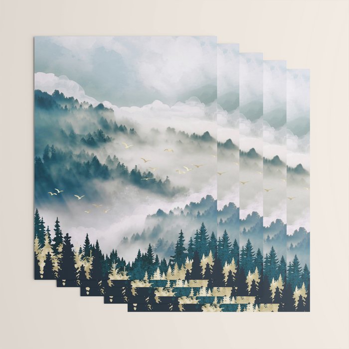 Misty Mountains Wrapping Paper Gallery Image 3