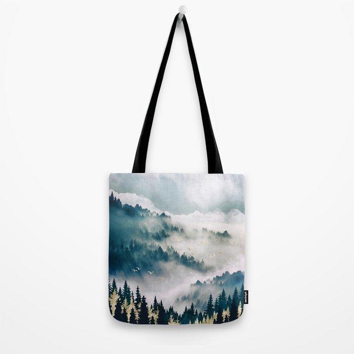 Misty Mountains Tote Bag Gallery Image 2