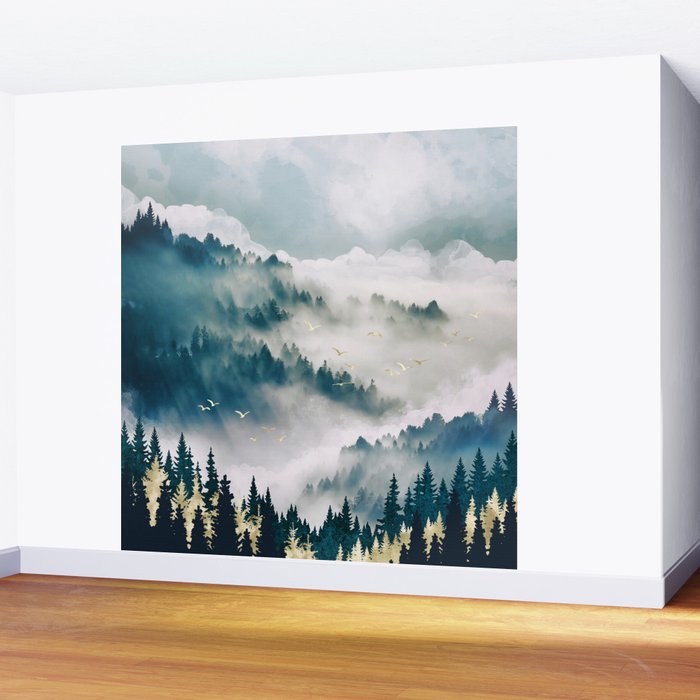 Misty Mountains Wall Mural Gallery Image 2