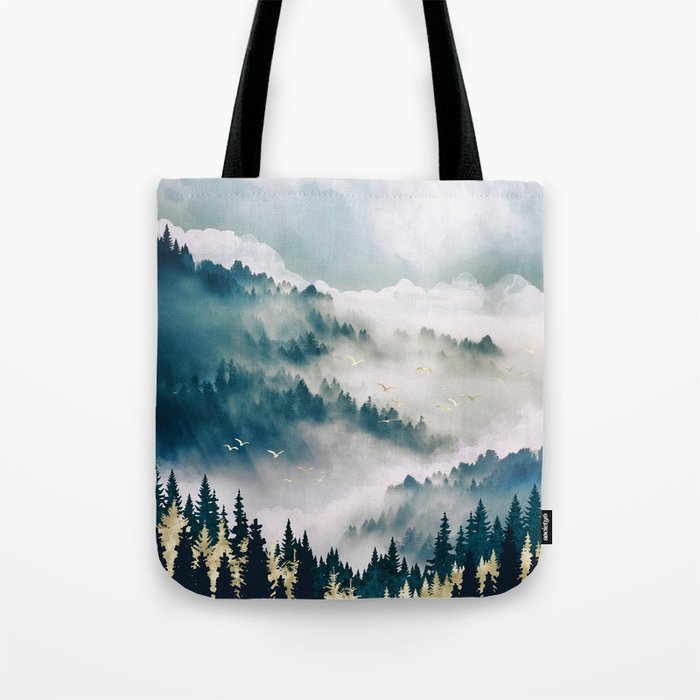 Misty Mountains Tote Bag Gallery Image 1