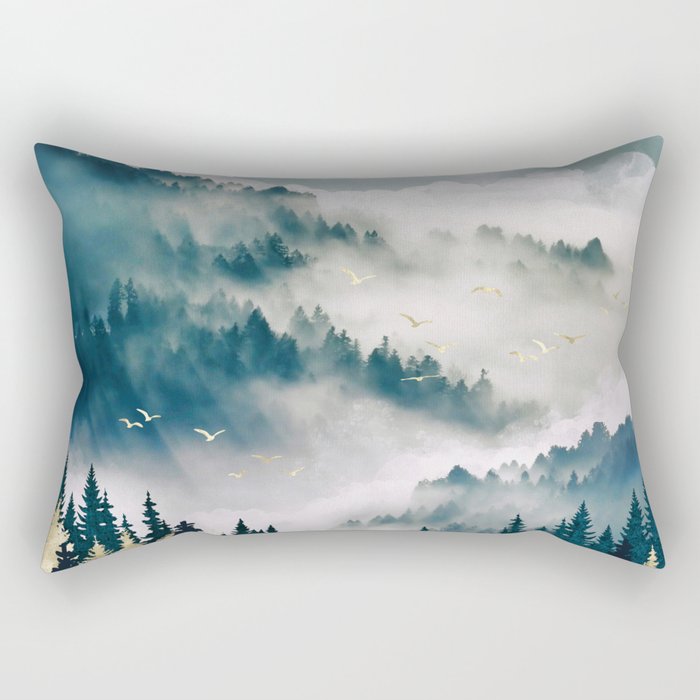 Misty Mountains Rectangular Pillow Gallery Image 1