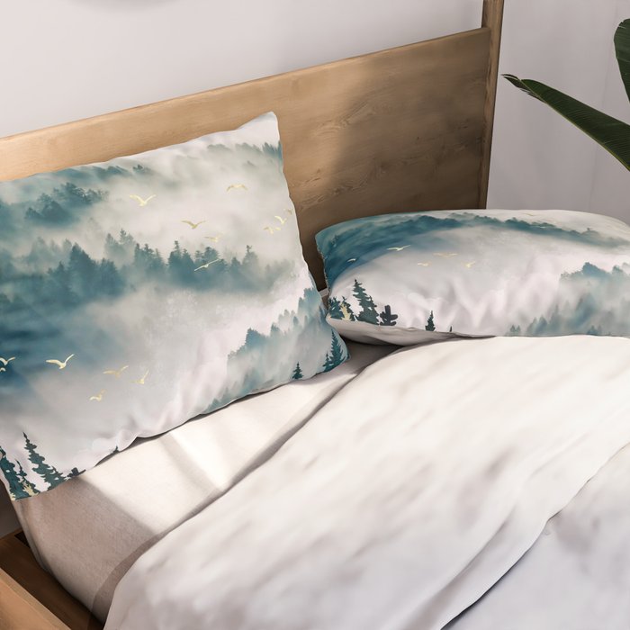 Misty Mountains Pillow Sham Gallery Image 2