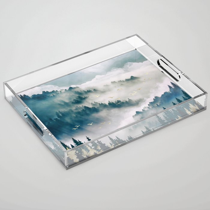 Misty Mountains Acrylic Tray Gallery Image 1