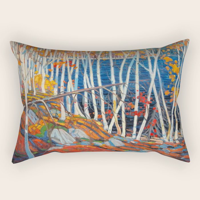 In The Northland (Group Of Seven) by Tom Thomson Canadian Landscape Art Rectangular Pillow Gallery Image 2