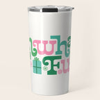 Oh What Fun - Pink and Green Travel Mug Gallery Image 1