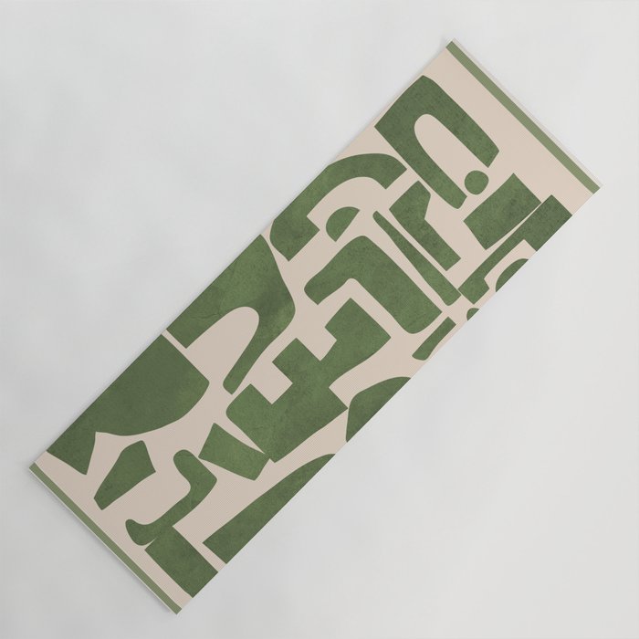 Organic Contemporary Modern Shapes 03 Yoga Mat Gallery Image 1