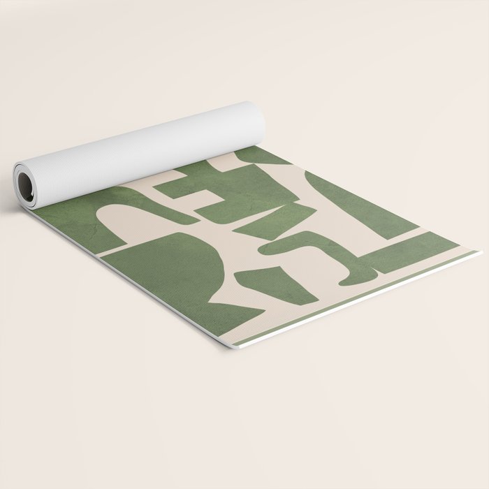 Organic Contemporary Modern Shapes 03 Yoga Mat Gallery Image 2