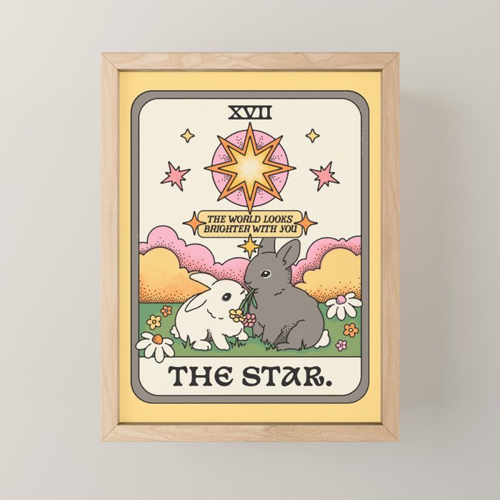 The Star Tarot Card Mini Art Print Gallery Image 1