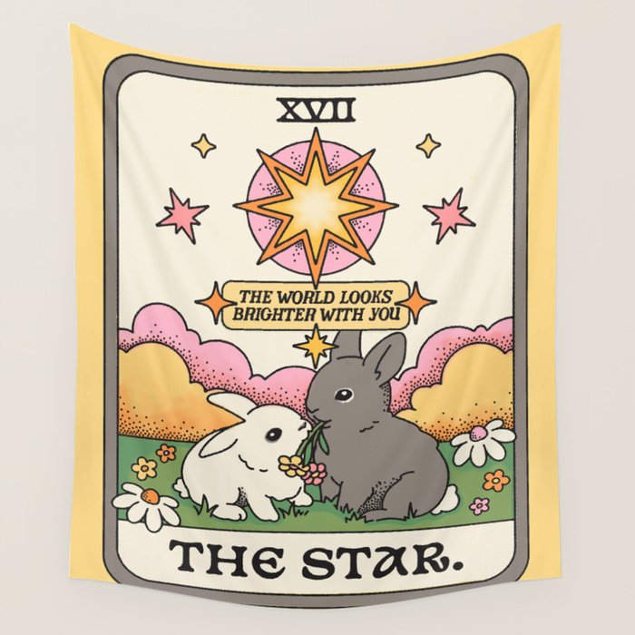 The Star Tarot Card Wall Tapestry Gallery Image 4