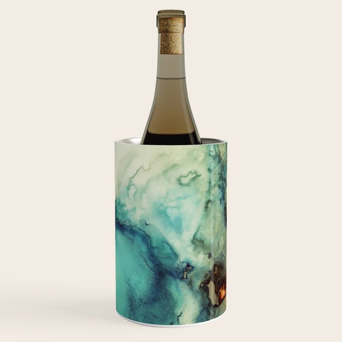 Teal Abstract Wine Chiller Gallery Image 3