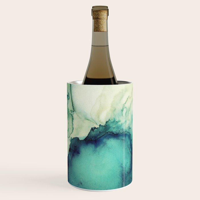 Teal Abstract Wine Chiller Gallery Image 1