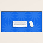soft blue starflower Desk Mat Gallery Image 1