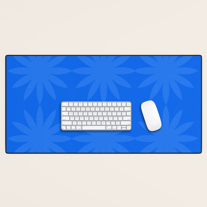 soft blue starflower Desk Mat Gallery Image 1