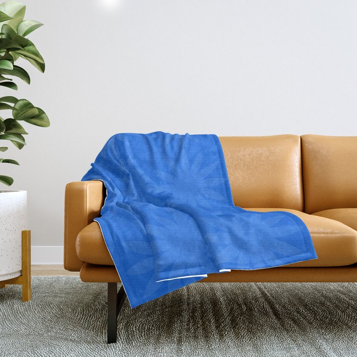 soft blue starflower Throw Blanket Gallery Image 1
