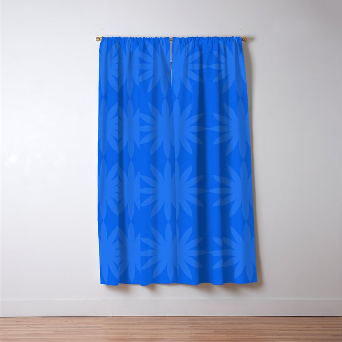 soft blue starflower Window Curtain Gallery Image 3
