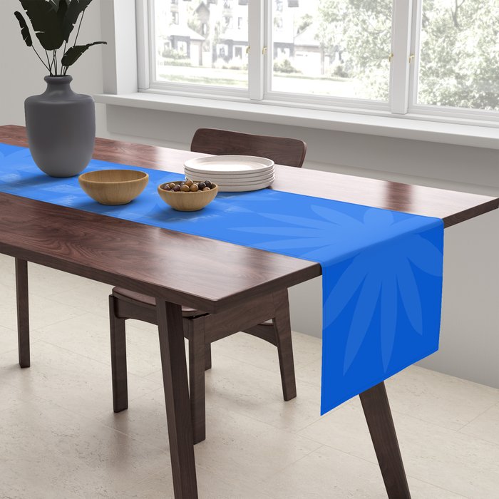 soft blue starflower Table Runner Gallery Image 2