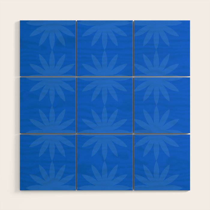 soft blue starflower Wood Wall Art Gallery Image 1