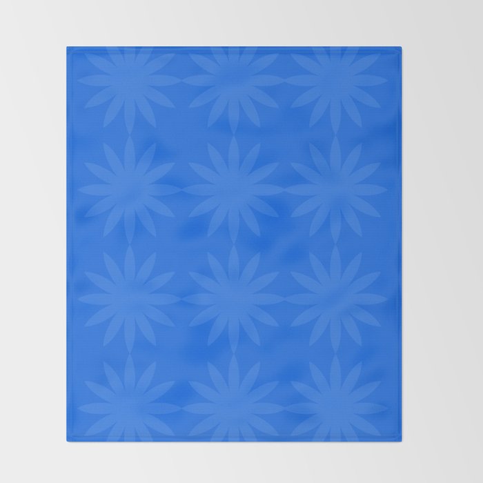 soft blue starflower Throw Blanket Gallery Image 2