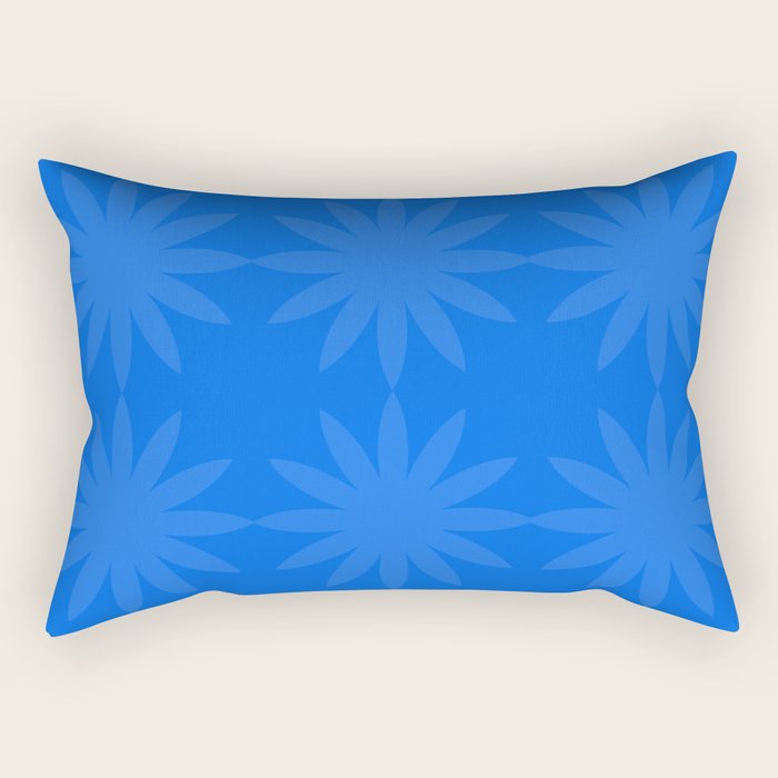 soft blue starflower Rectangular Pillow Gallery Image 1