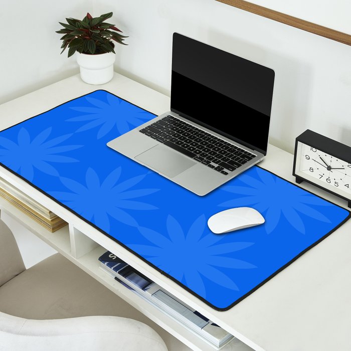 soft blue starflower Desk Mat Gallery Image 2