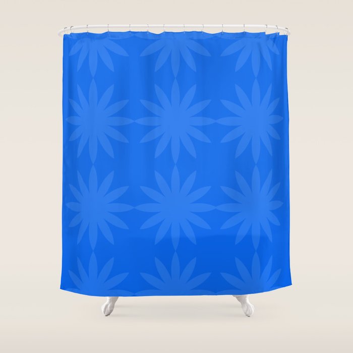 soft blue starflower Shower Curtain Gallery Image 1