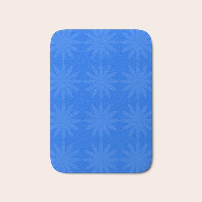 soft blue starflower Bath Mat Gallery Image 1