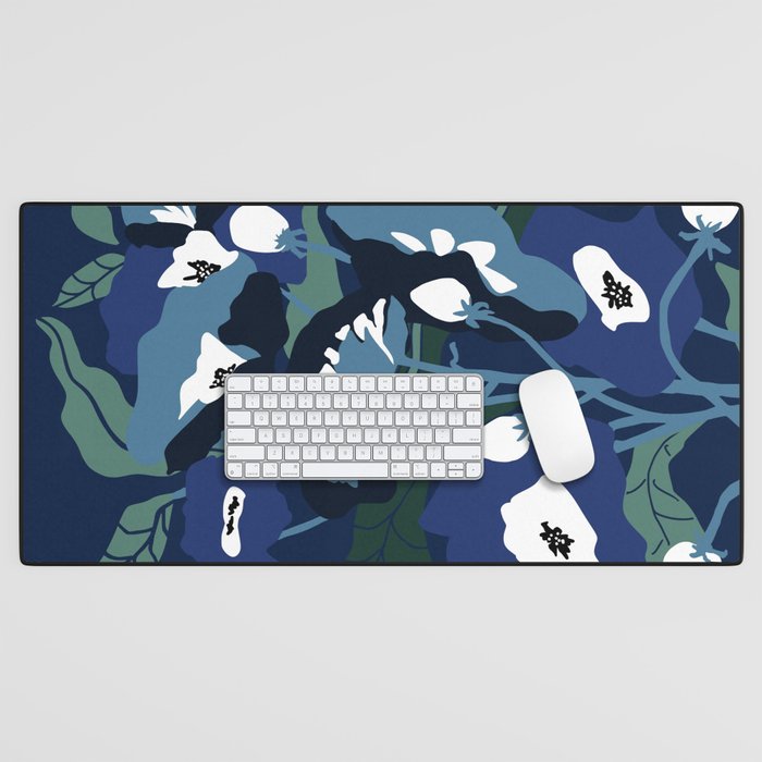 outside in my garden by night Desk Mat Gallery Image 1