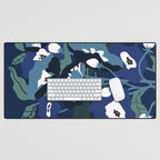 outside in my garden by night Desk Mat Gallery Image 1