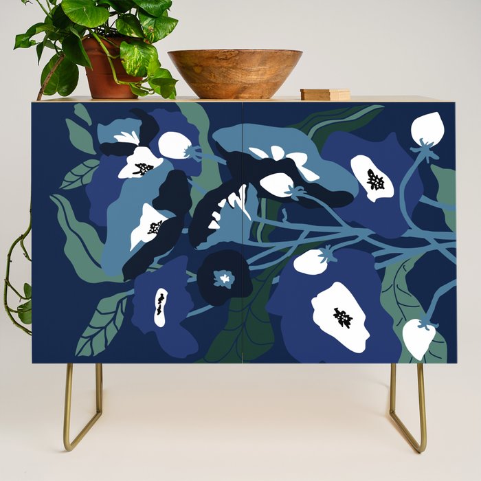 outside in my garden by night Credenza Gallery Image 1