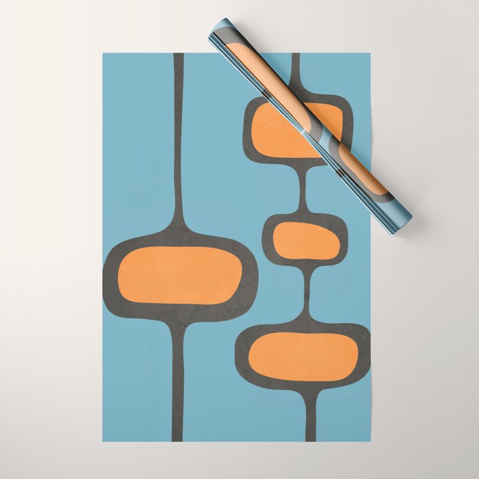 Mid-Century Modern Abstract Art 17 Wrapping Paper Gallery Image 1