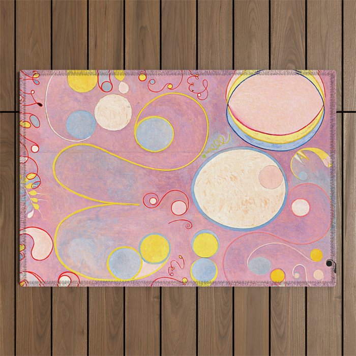 Hilma af Klint "The Ten Largest, No. 08, Adulthood, Group IV" Outdoor Rug Gallery Image 1