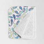 Beautiful Mint Green & White Moroccan Mandala Art Throw Blanket Gallery Image 3