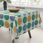 Retro Summer Daisies X Tablecloth Gallery Image 3