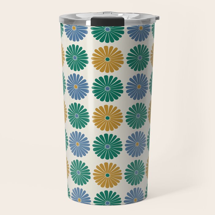 Retro Summer Daisies X Travel Mug Gallery Image 1