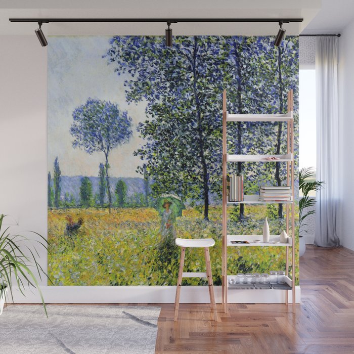 Claude Monet "Sunlight Effect under the Poplars", 1887 Wall Mural Gallery Image 1