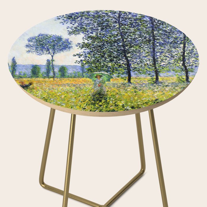 Claude Monet "Sunlight Effect under the Poplars", 1887 Side Table Gallery Image 2