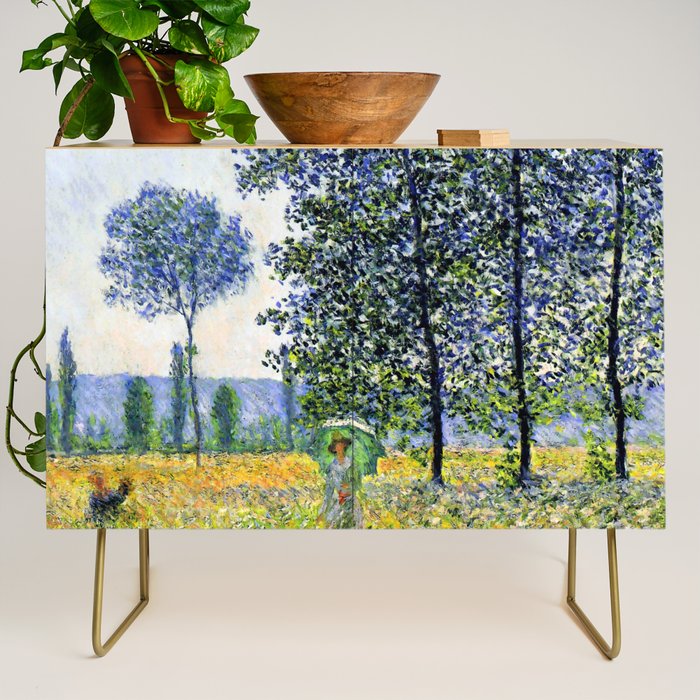 Claude Monet "Sunlight Effect under the Poplars", 1887 Credenza Gallery Image 1