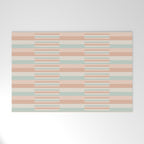 Mixed Stripes Pattern VI Soft Pastel Welcome Mat Gallery Image 1