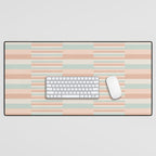 Mixed Stripes Pattern VI Soft Pastel Desk Mat Gallery Image 1