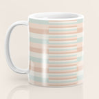 Mixed Stripes Pattern VI Soft Pastel Coffee Mug Gallery Image 3