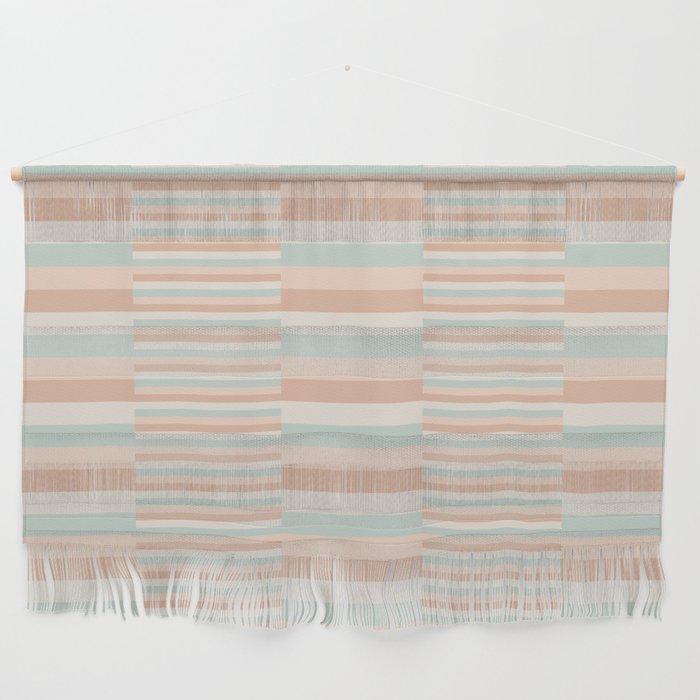 Mixed Stripes Pattern VI Soft Pastel Wall Hanging Gallery Image 1