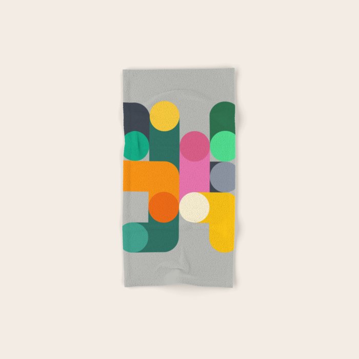 Modern Geometric 85A Bath Towel Gallery Image 1