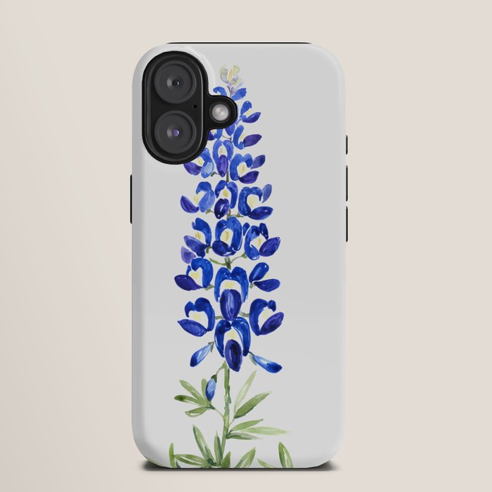 Texas bluebonnet in watercolor iPhone Case Gallery Image 9