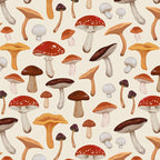 Mushroom Medley Pattern - Neutral Coffee Mug Gallery Image 2