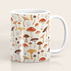 Mushroom Medley Pattern - Neutral Coffee Mug Gallery Image 1