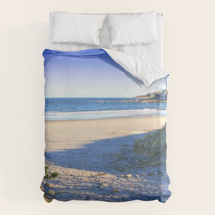 The Towers - Narragansett Town Beach, Rhode Island Duvet Cover Gallery Image 6