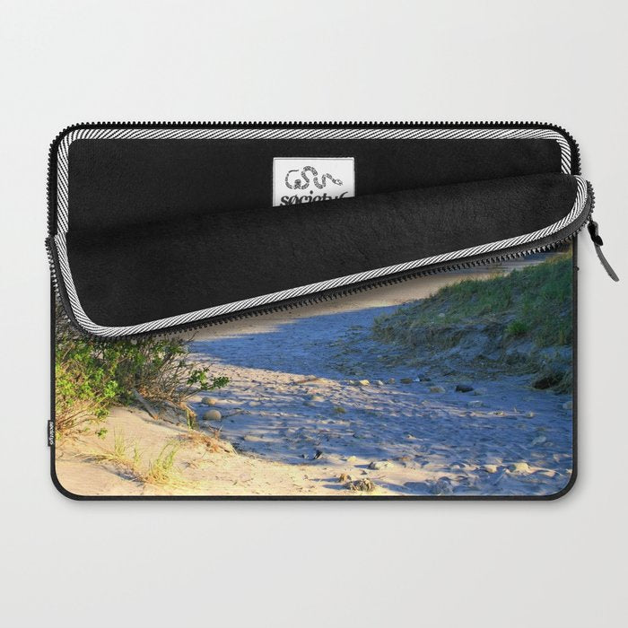 The Towers - Narragansett Town Beach, Rhode Island Laptop Sleeve Gallery Image 2
