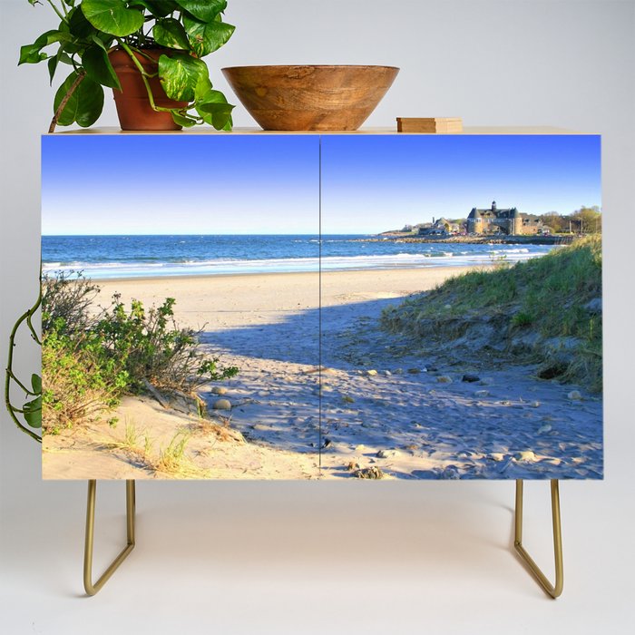 The Towers - Narragansett Town Beach, Rhode Island Credenza Gallery Image 1